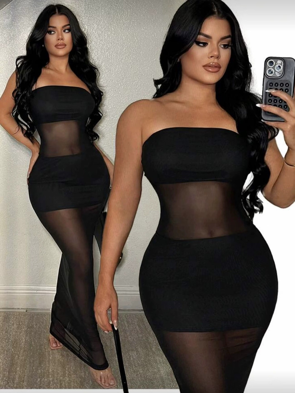 ZARA Mesh Bustier Crop Top Summer Sexy Slim Off Shoulder Vest for Women